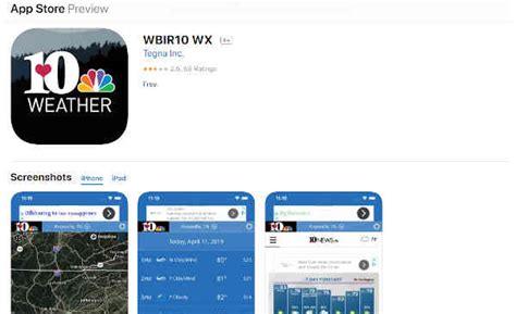 wbir weather app for tablet